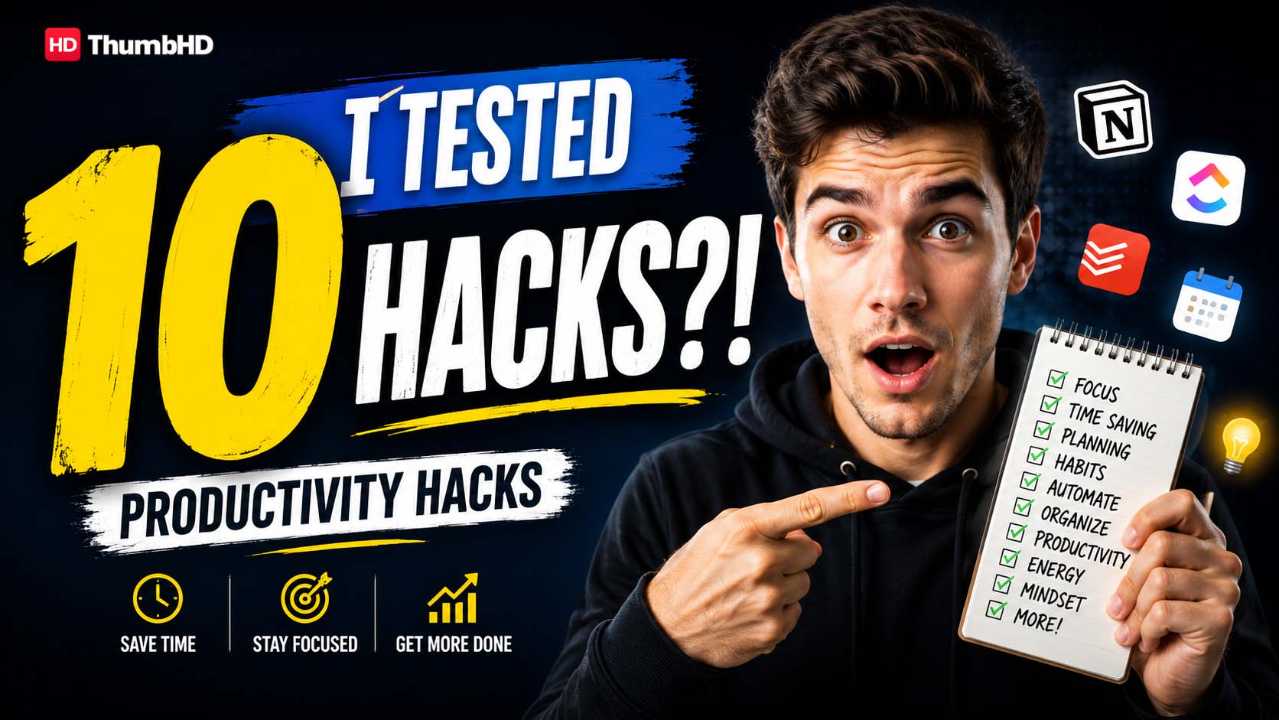 YouTube thumbnail color psychology guide showing different thumbnail color combinations